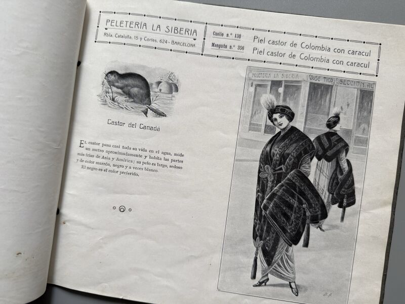 Catálogo Peletería la Siberia 1913-1914 - Imprenta Vda. F. Vidal, 1913