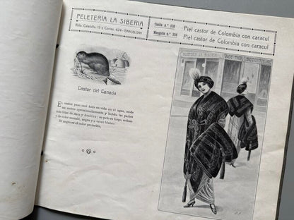 Catálogo Peletería la Siberia 1913-1914 - Imprenta Vda. F. Vidal, 1913