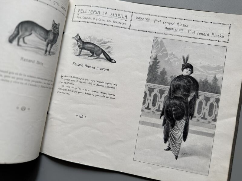 Catálogo Peletería la Siberia 1913-1914 - Imprenta Vda. F. Vidal, 1913