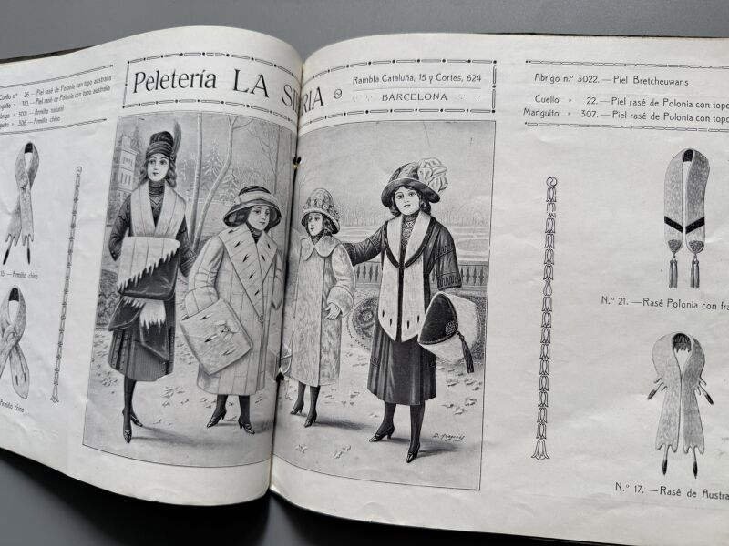 Catálogo Peletería la Siberia 1913-1914 - Imprenta Vda. F. Vidal, 1913