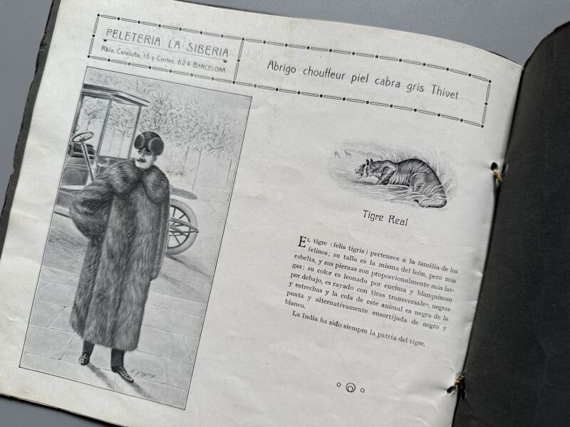 Catálogo Peletería la Siberia 1913-1914 - Imprenta Vda. F. Vidal, 1913