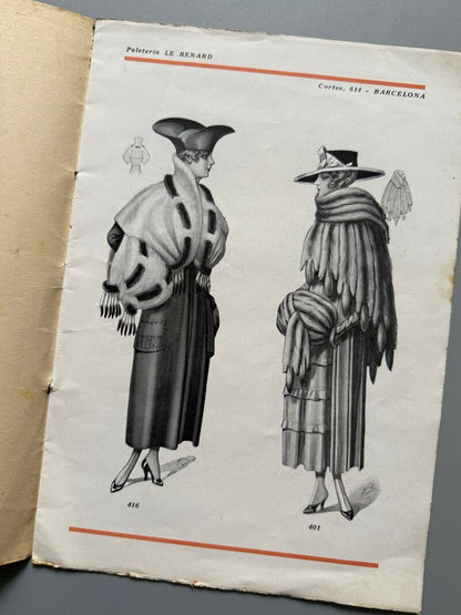 Catálogo Peletería le Renard, Barba, Fontanet y Cia - Barcelona, ca. 1920
