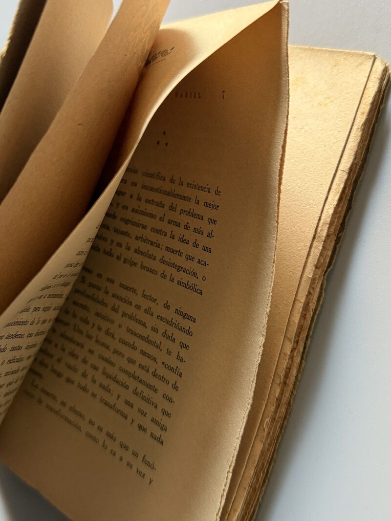 El problema de la muerte, Doctor Dariel - Editorial B. Bauza, 1925