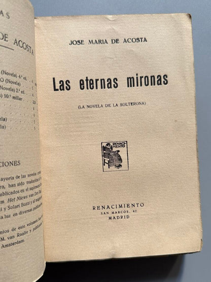Las eternas mironas, José Mª de Acosta - Renacimiento, ca. 1915