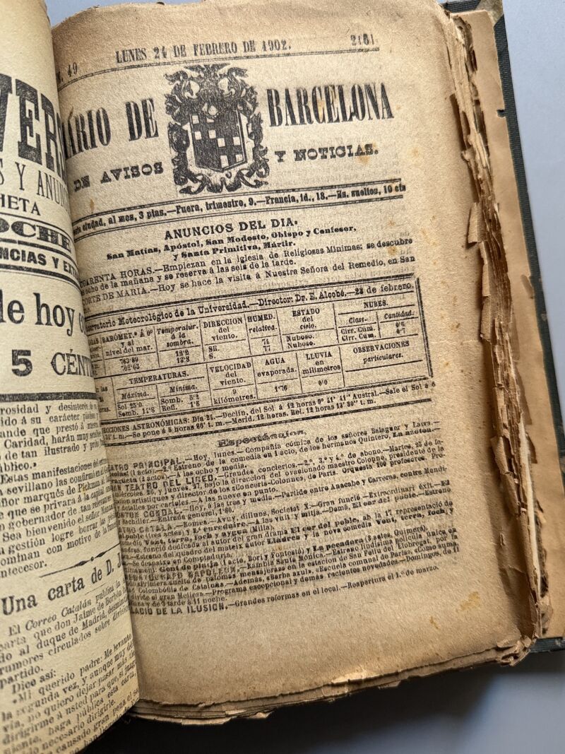 Recopilación de noticias sobre huelgas de obreros de 1902 - Enero, febrero y marzo de 1902