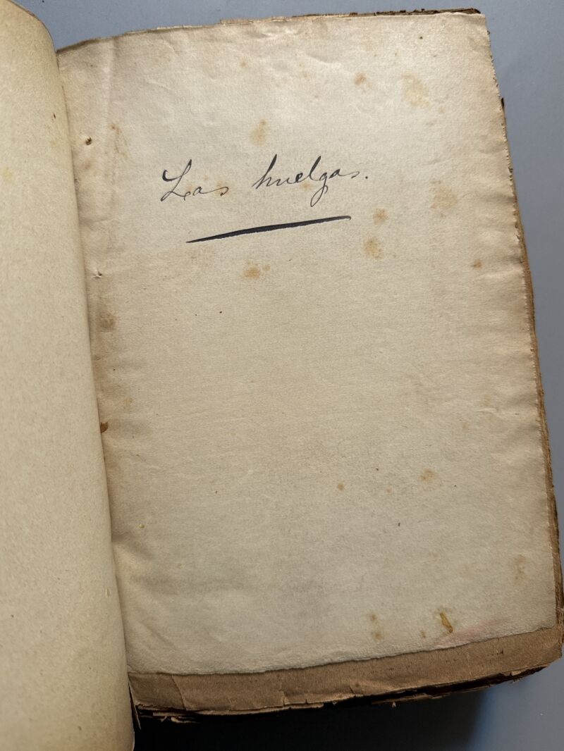Recopilación de noticias sobre huelgas de obreros de 1902 - Enero, febrero y marzo de 1902