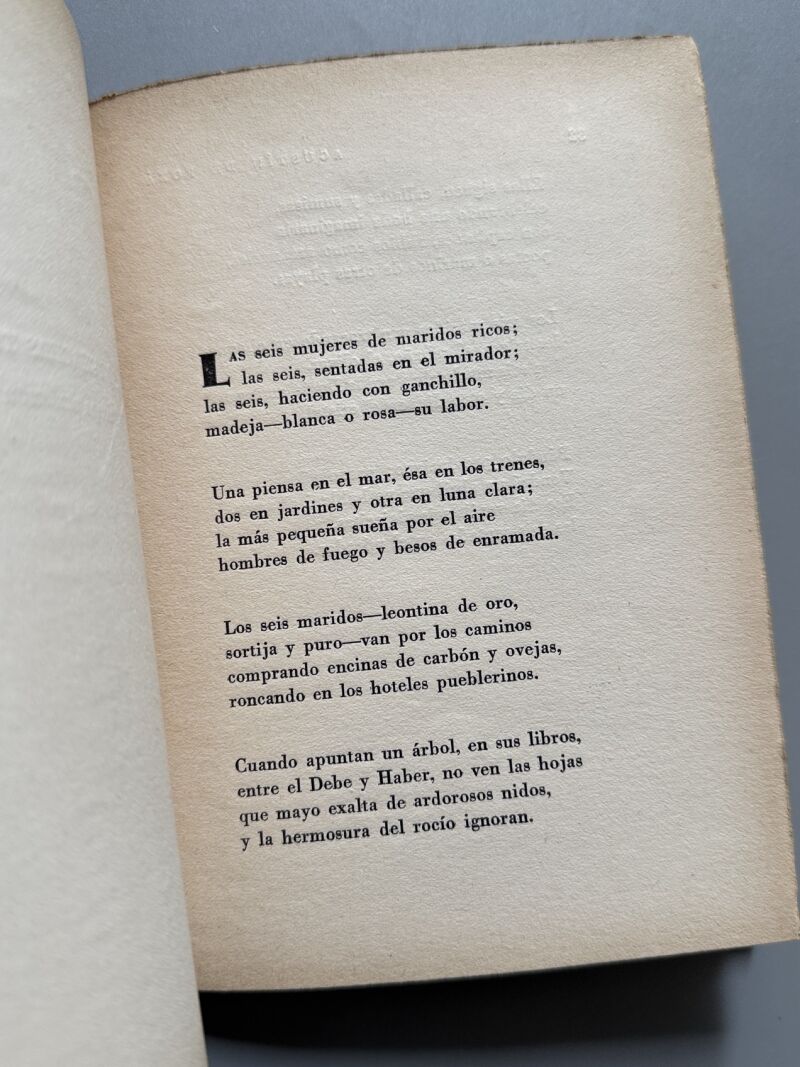 El toro, la muerte y el agua, Agustin de Foxá (1ª edición) - Madrid, 1936