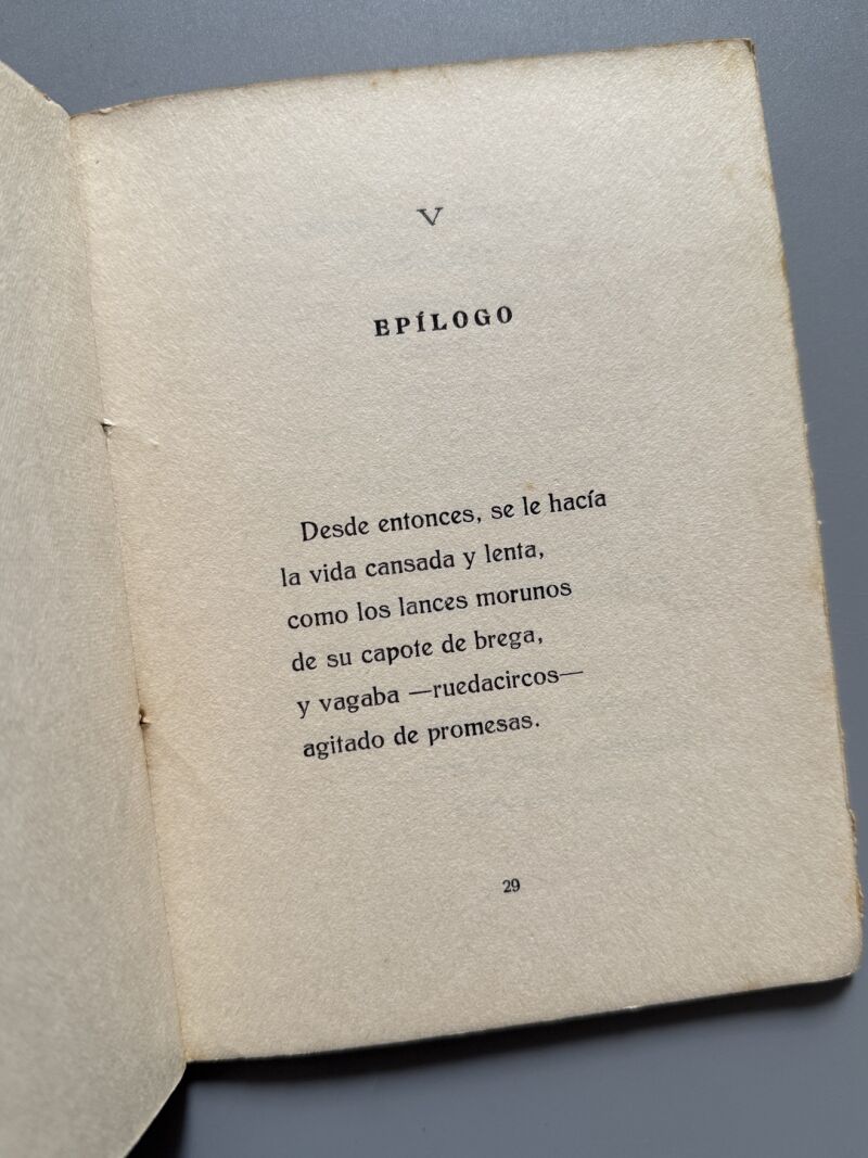 Toros y pan. Romances toreros, Rafael Duyos (firmado) - Levante, 1931