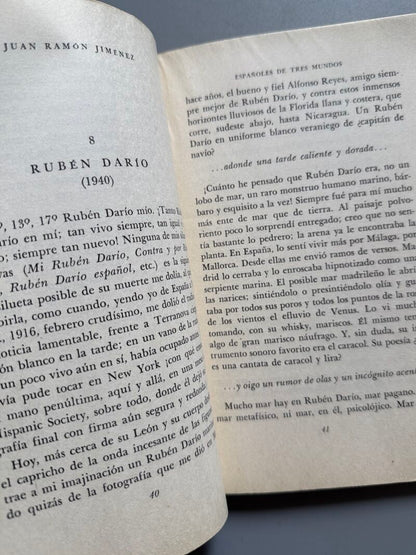 Españoles de tres mundos, Juan Ramón Jiménez - Editorial Losada, 1958