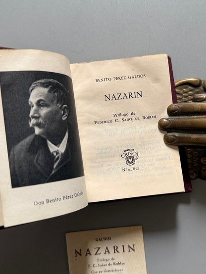 Nazarín, Benito Pérez Galdós (Crisolin nº015) - M. Aguilar, 1960