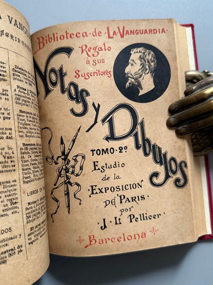 Notas y dibujos. Estudio de la Exposición de Paris, J. L. Pellicer - la Vanguardia, 1891