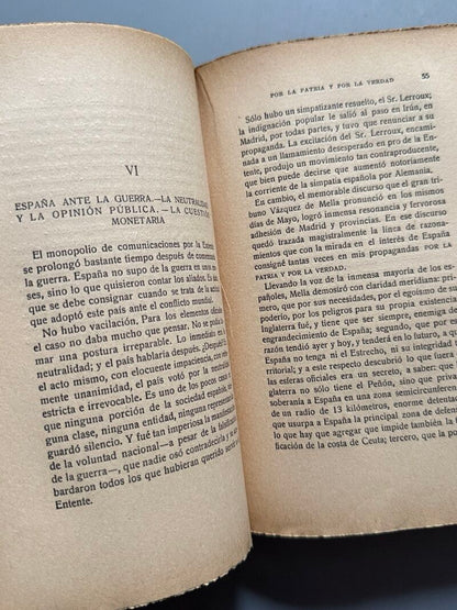 Por la patria y por la verdad, Carlos Coppel - Editorial Pueyo, 1920