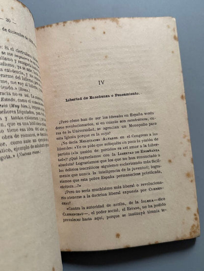Política al alcance de todos, Pedro Pidal - Imp. de Ramona Velasco, 1919