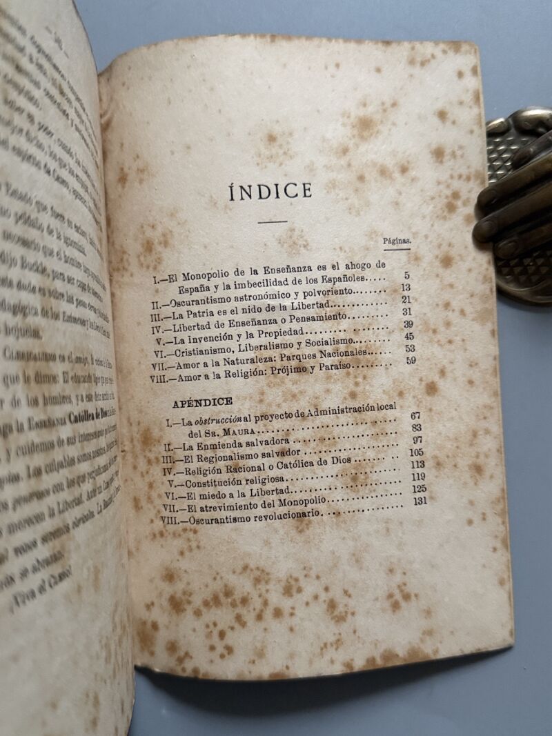 Política al alcance de todos, Pedro Pidal - Imp. de Ramona Velasco, 1919