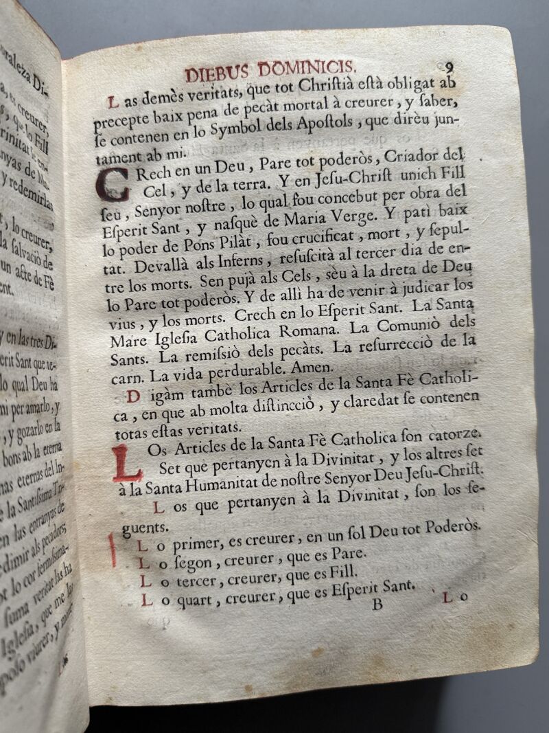 Rituale ecclesiae et dioecesis barcinonensis, Francisci del Castillo. Exorcismo - J. Piferrer, 1743