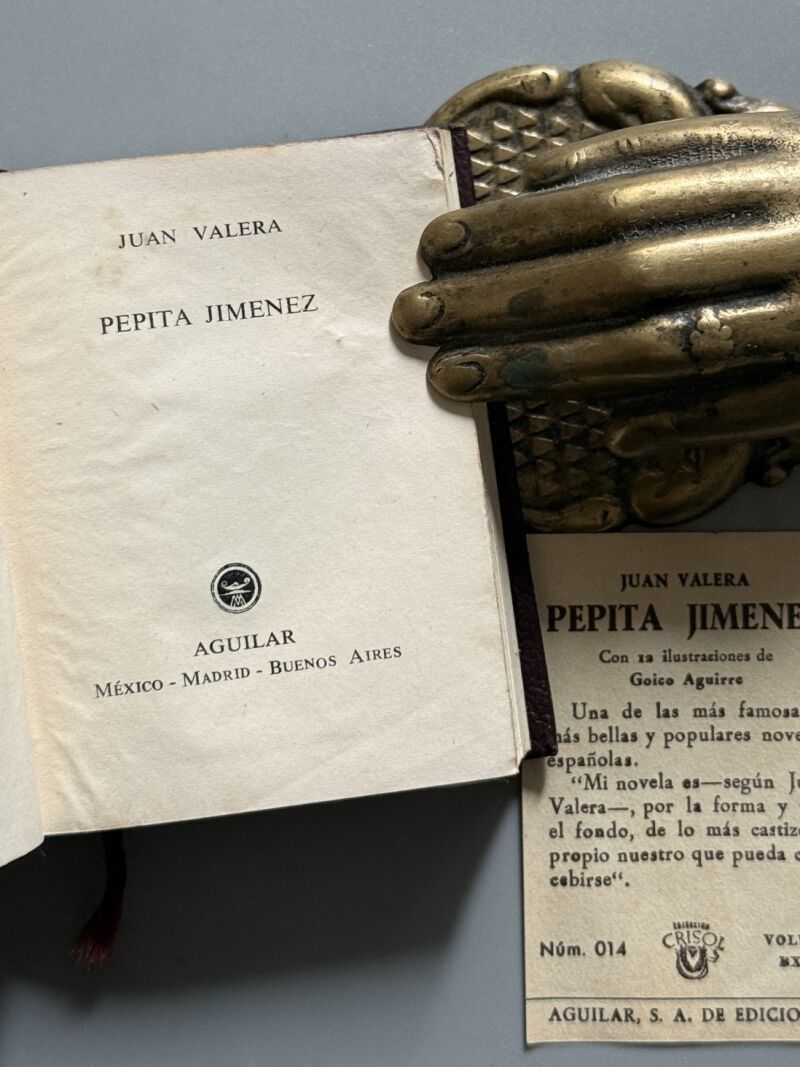 Pepita Jiménez, Juan Valera (Crisolín nº014) - M. Aguilar Editor, 1959