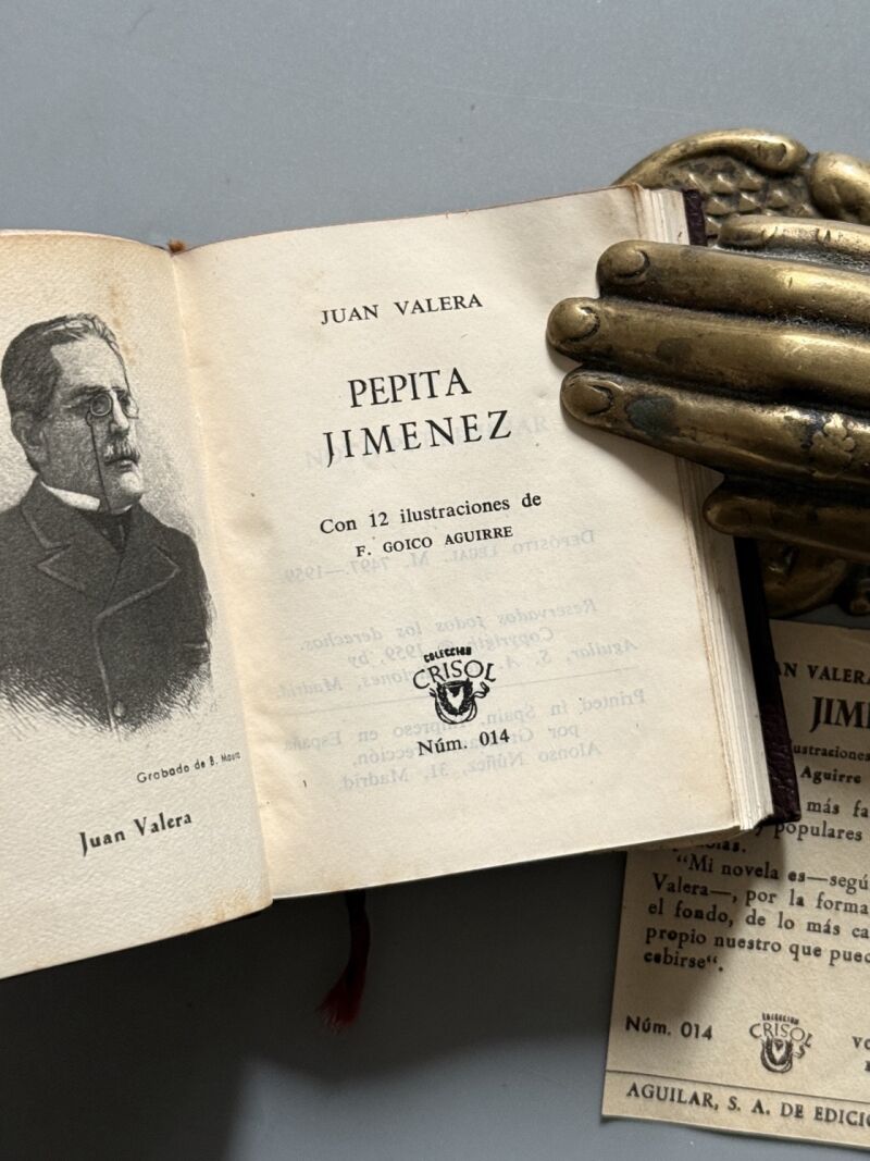 Pepita Jiménez, Juan Valera (Crisolín nº014) - M. Aguilar Editor, 1959