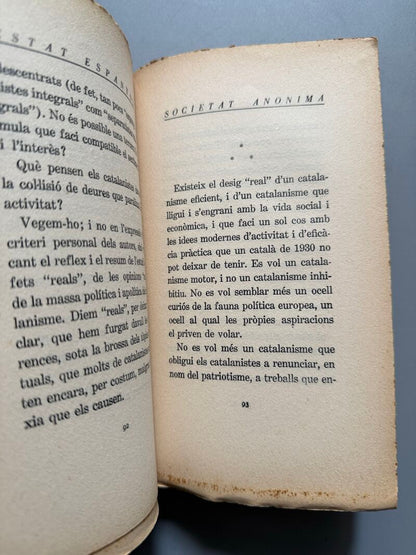 Estat espanyol. Societat anónima, M. Rubió Tudurí i N. Mart - Antoni López Llibreter, 1930