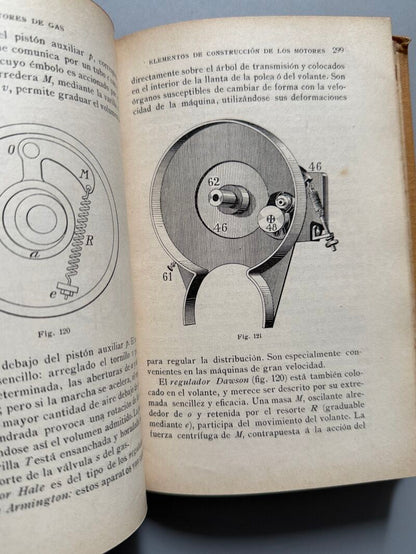 Motores de gas de alcohol y de petróleo, V. Calzavara - Gustavo Gili Editor, 1908