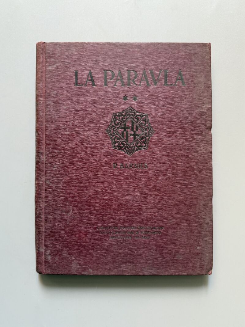La paraula, P. Barnils. Guía enseñamiento sordo-mudos - Escola Municipal de Sord-muts, 1920