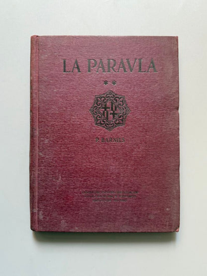 La paraula, P. Barnils. Guía enseñamiento sordo-mudos - Escola Municipal de Sord-muts, 1920