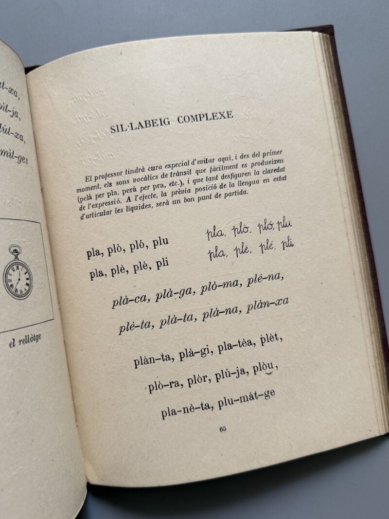 La paraula, P. Barnils. Guía enseñamiento sordo-mudos - Escola Municipal de Sord-muts, 1920