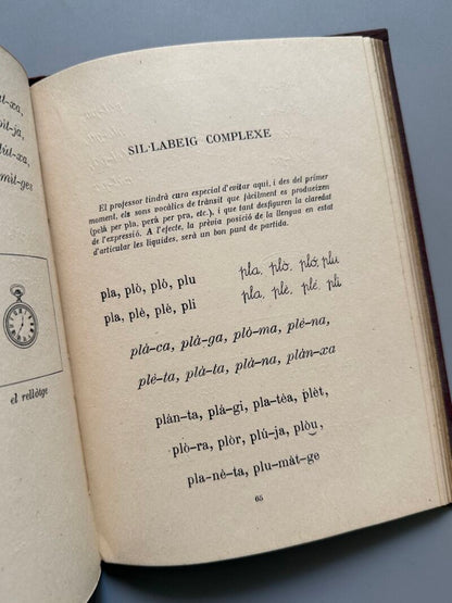 La paraula, P. Barnils. Guía enseñamiento sordo-mudos - Escola Municipal de Sord-muts, 1920