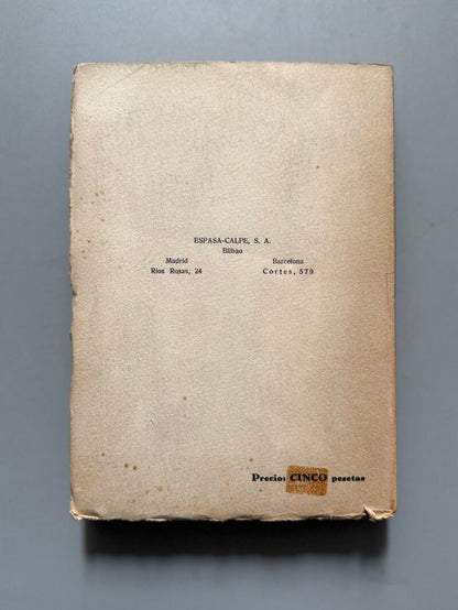 Discursos en campo abierto, Manuel Azaña - Espasa-Calpe, 1936