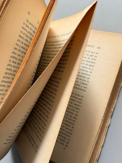 Discursos en campo abierto, Manuel Azaña - Espasa-Calpe, 1936