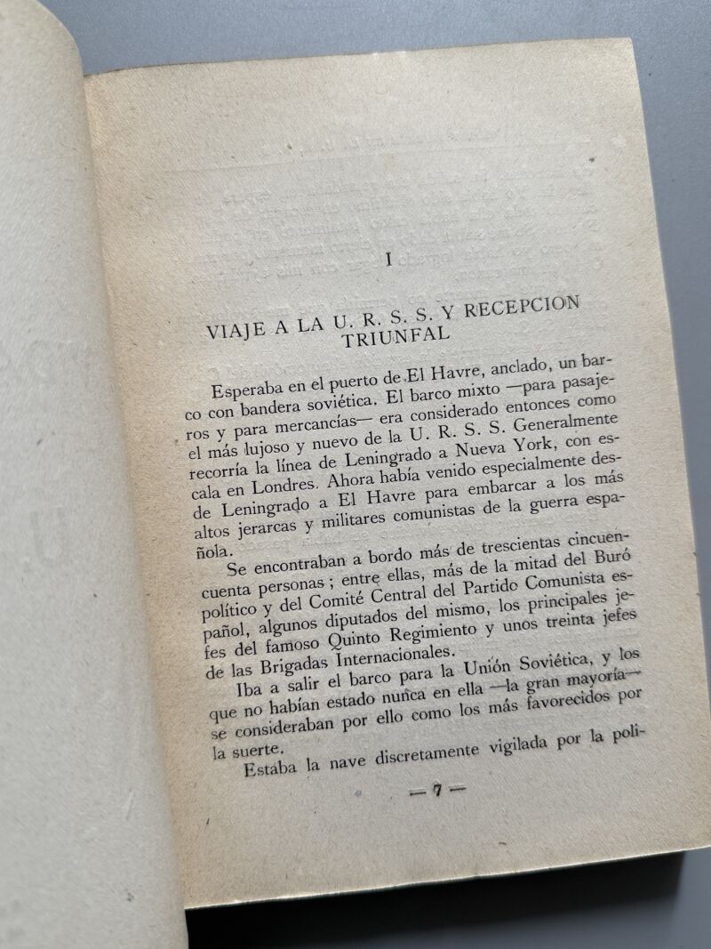 Vida y muerte en la U.R.S.S., Valentín González - Ediciones Maracay, 1951