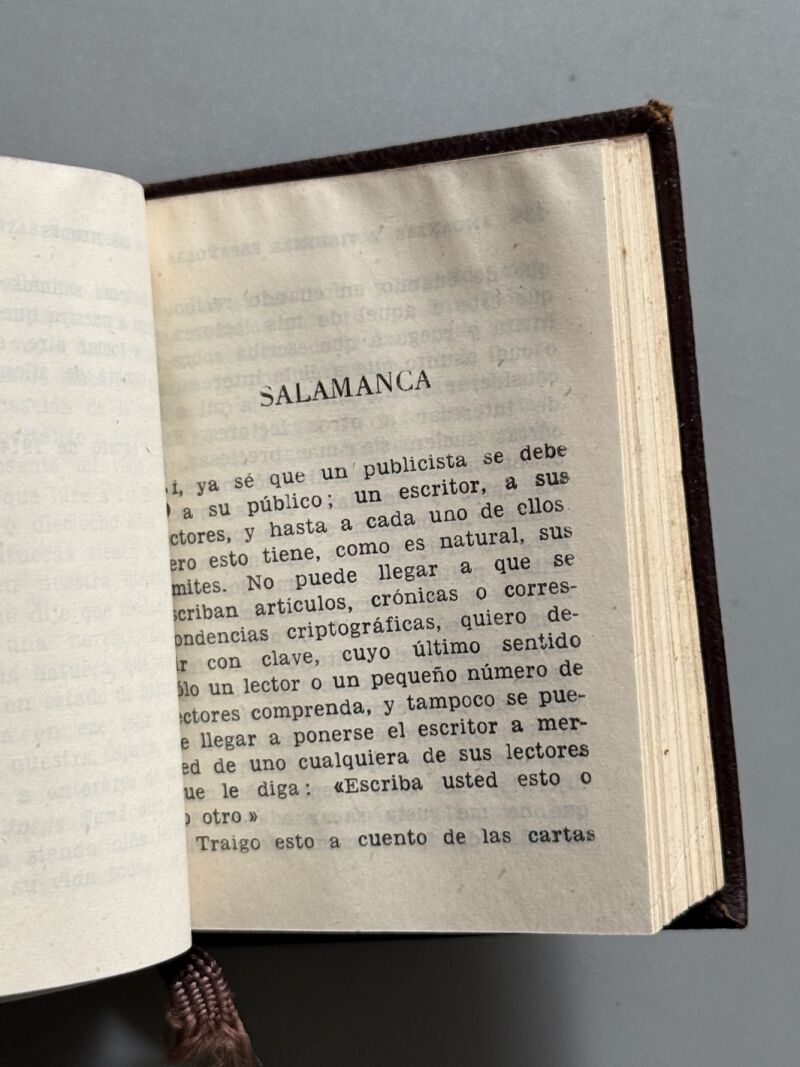 Andanzas y visiones españolas, Miguel de Unamuno (crisolín nº011) - M. Aguilar, 1957