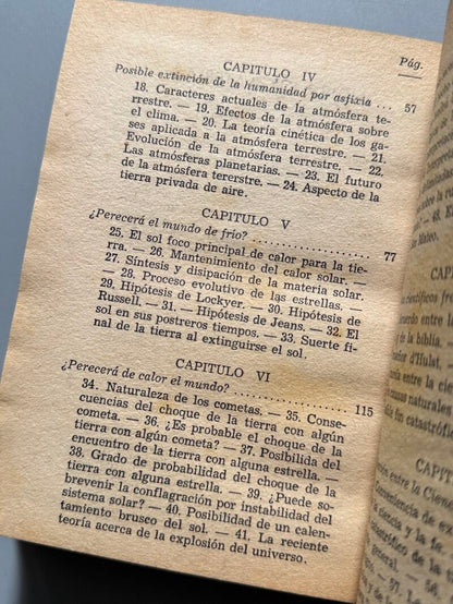 El fin del mundo, Ignacio Puig - Editorial "Difusion", 1941