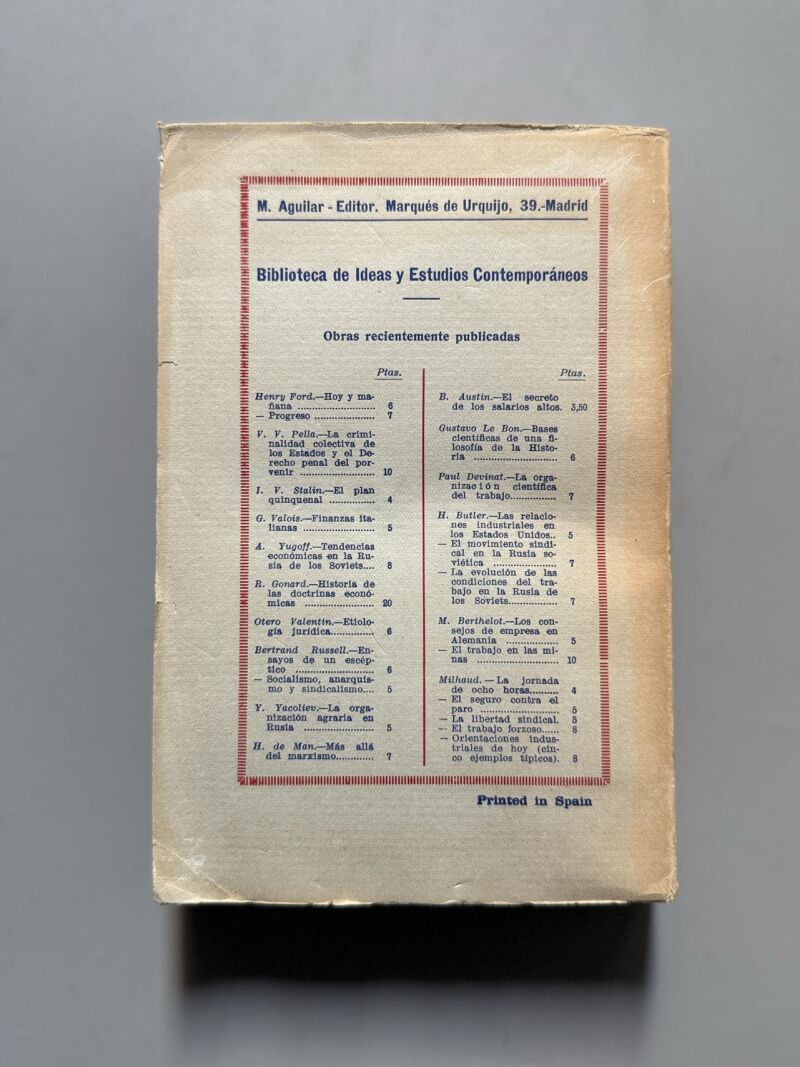 Del sentimiento cómico en la vida y en el arte, J. Goyanes - M. Aguilar Editor, 1932