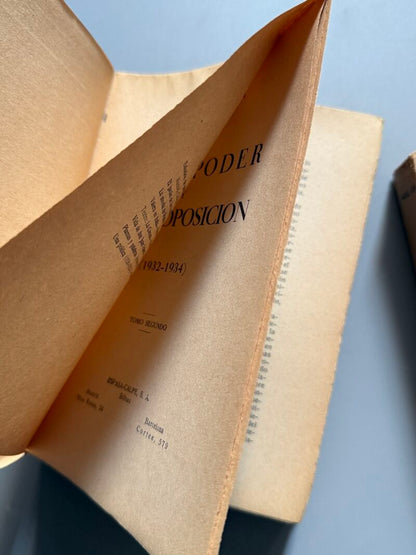 En el poder y en la oposición (1932-1934), Manuel Azaña - Espasa-Calpe, 1934