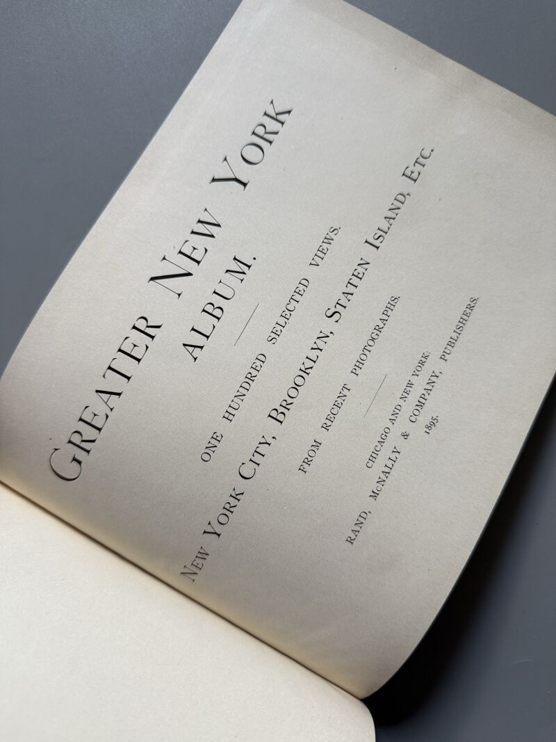 The greater New York Album - Rand, McNally & Company, 1895