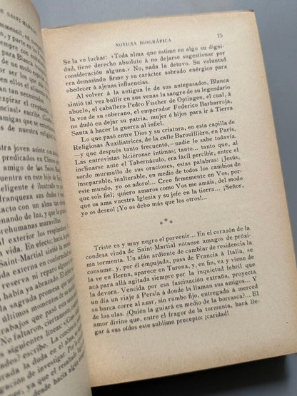 ¡Sursum corda! Cartas de la condesa de Saint Martial, José Pugés - Gustavo Gili Editor, 1913
