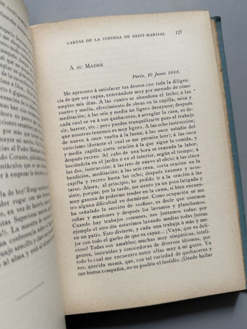 ¡Sursum corda! Cartas de la condesa de Saint Martial, José Pugés - Gustavo Gili Editor, 1913