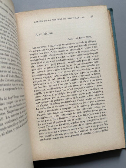 ¡Sursum corda! Cartas de la condesa de Saint Martial, José Pugés - Gustavo Gili Editor, 1913