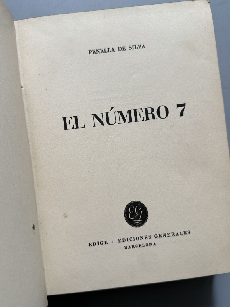 El número 7, Penella de Silva - Edige Ediciones Generales, ca. 1945