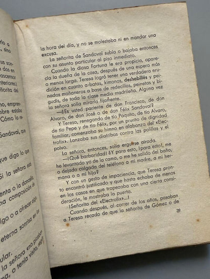 Soñar la vida, Carmen de Icaza (1ª edición) - Ediciones Afrodisio Aguado, 1941