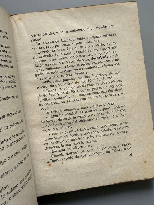 Soñar la vida, Carmen de Icaza (1ª edición) - Ediciones Afrodisio Aguado, 1941