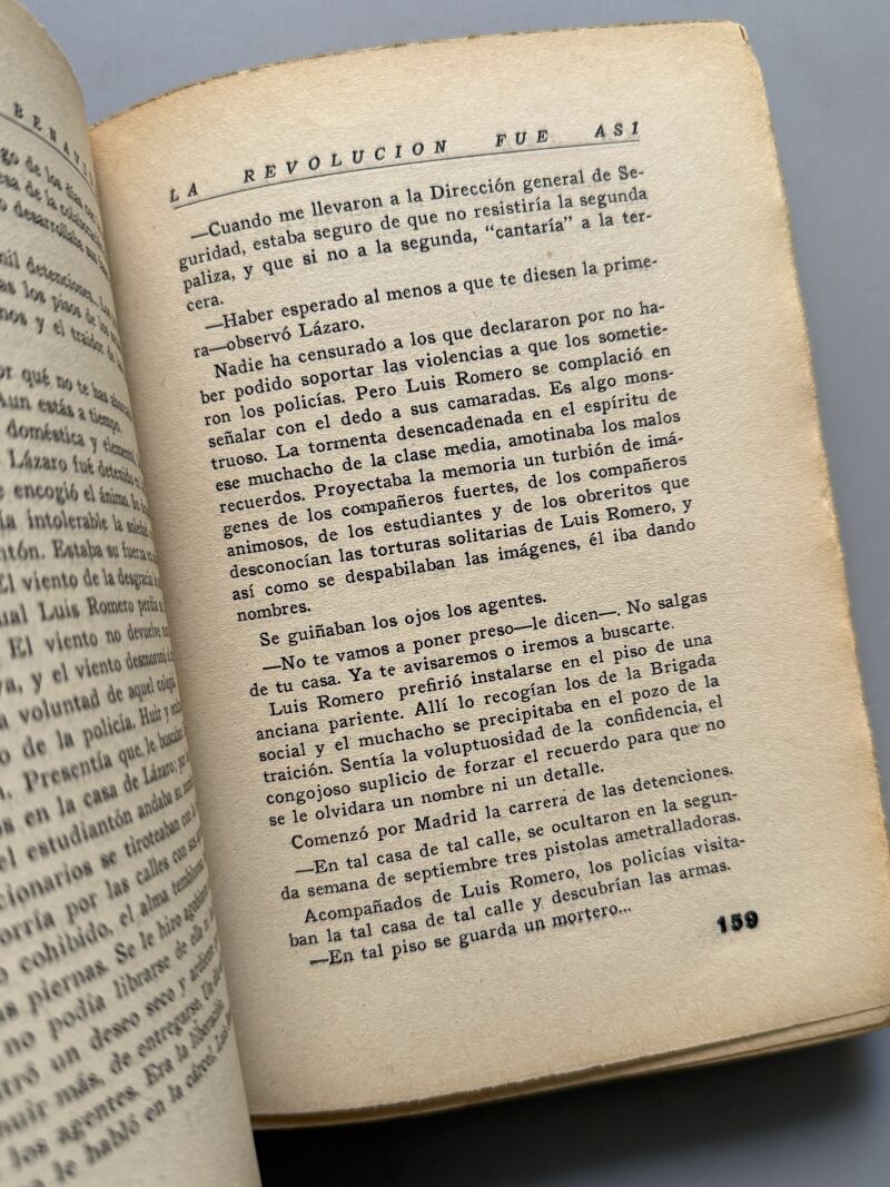 La revolución fue así (octubre rojo y negro), Manuel D. Benavides - Imprenta Industrial, 1935
