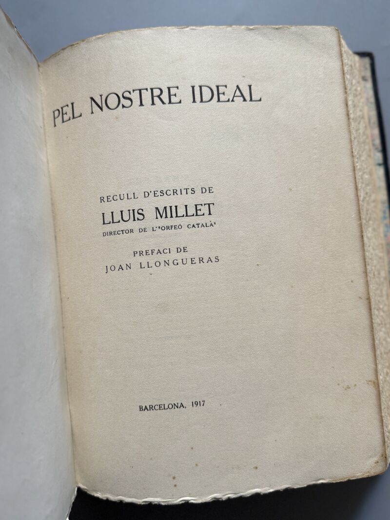 Pel nostre ideal, Lluis Millet - Joaquim Horta, 1917