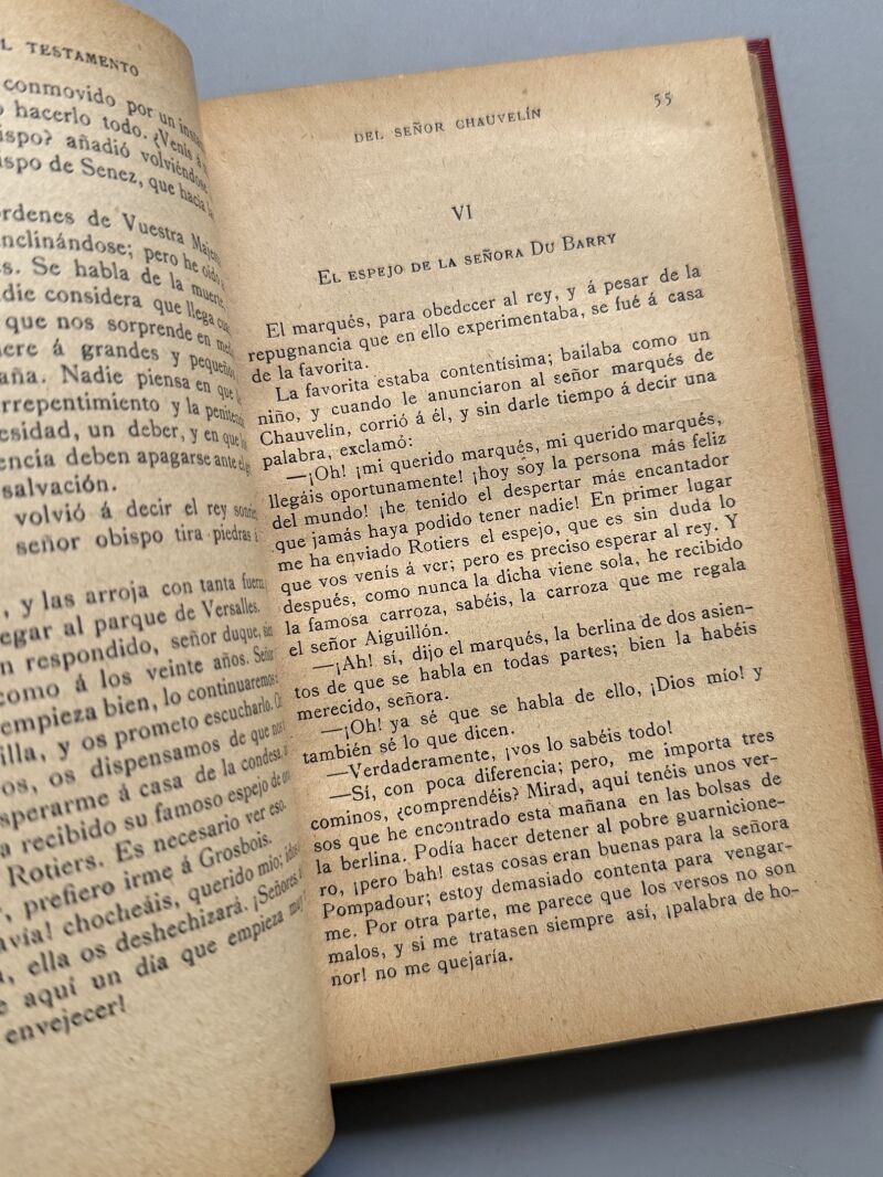 El testamento del señor Chauvelín, Alejandro Dumas (Padre) - Luis Tasso Editor, ca. 1920