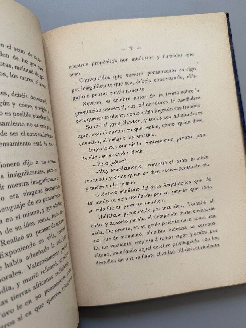 Mis consejos. Preparación al mentalismo, José Carreté - Imprenta de la Viuda de J. Cunill, 1913
