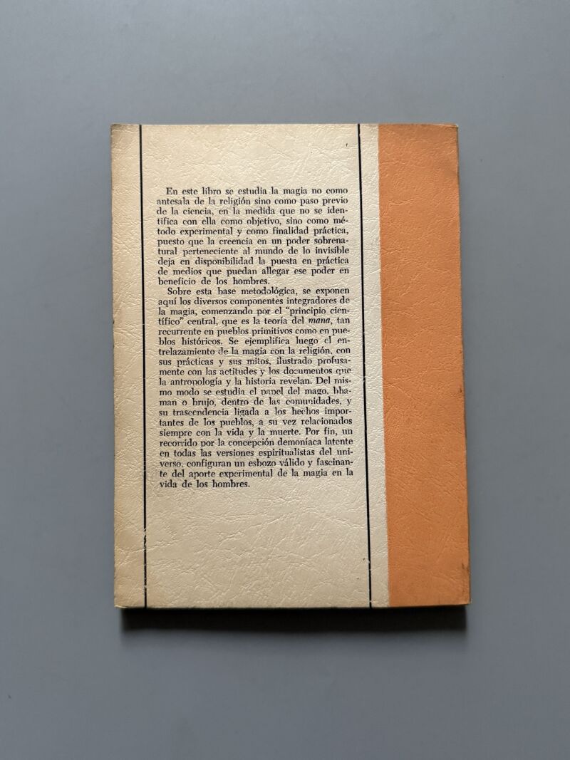 Bases científicas de la magia y la demonología, C. de Vesme - Editorial Osiris, 1977