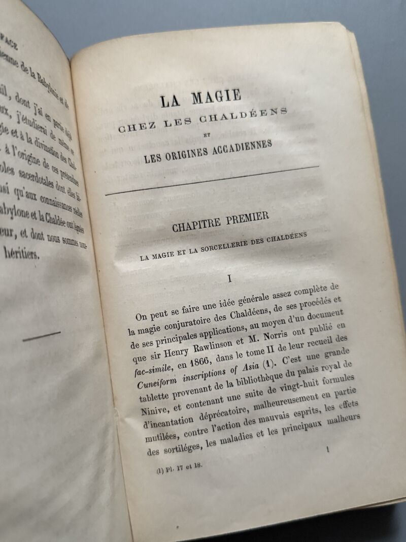 La magie chez les chaldéens et les origines accadiennes, François Lenormant - Paris, 1874