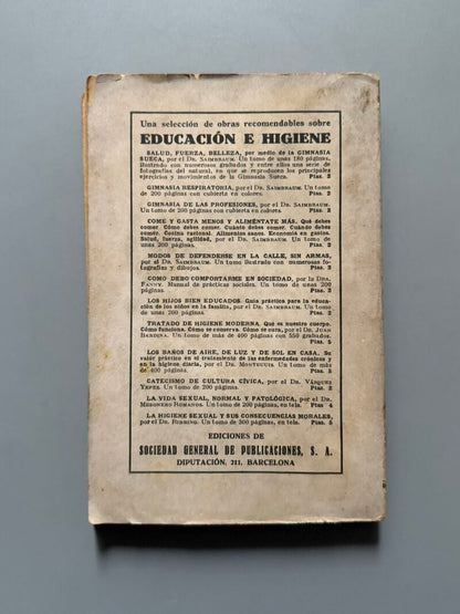 Bebidas caseras, Doctora Fanny - Sociedad General de Publicaciones, 1930