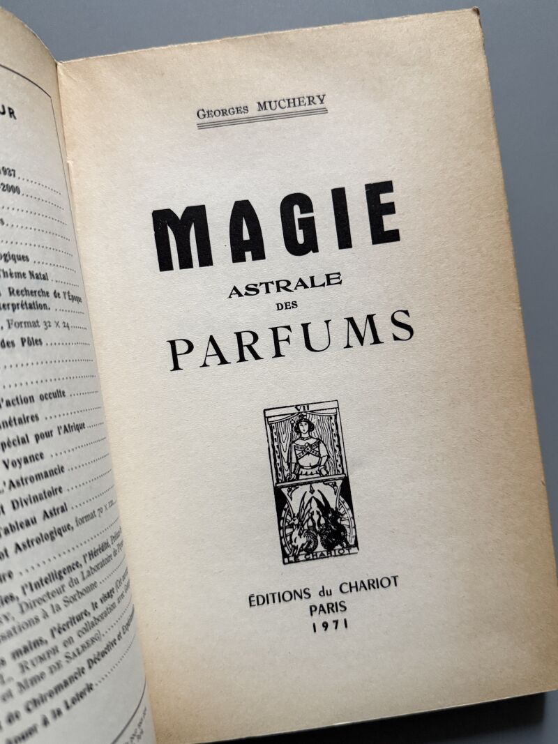 Magie astrale des parfums, Georges Muchery - Éditions du Chariot, 1971