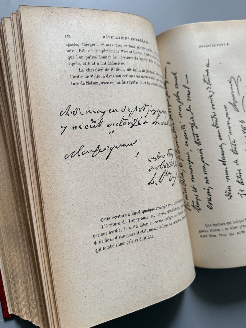 Révélations complètes, Desbarrolles. Quiromancia, frenología, grafología - Vigot Fréres, 1934